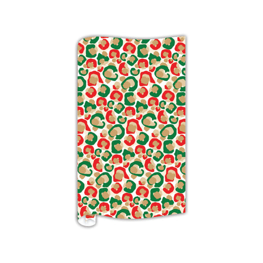 Gift Wrap - Christmas Spot Cheetah 8 FT