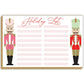 Luxe Large Notepad - Nutcrackers