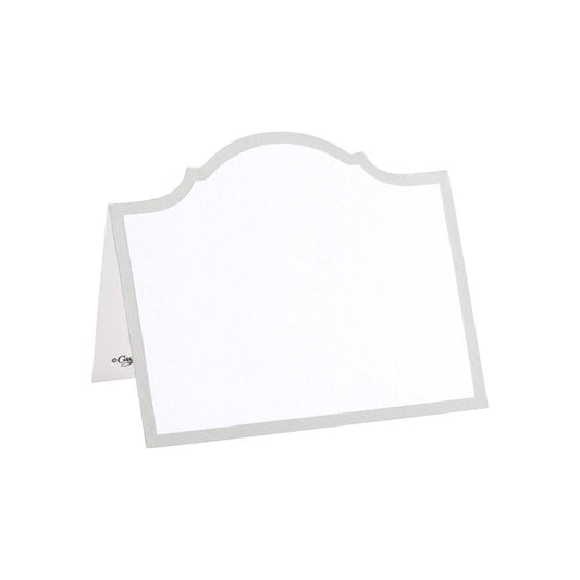 Arch Die-Cut Place Cards in Silver Foil