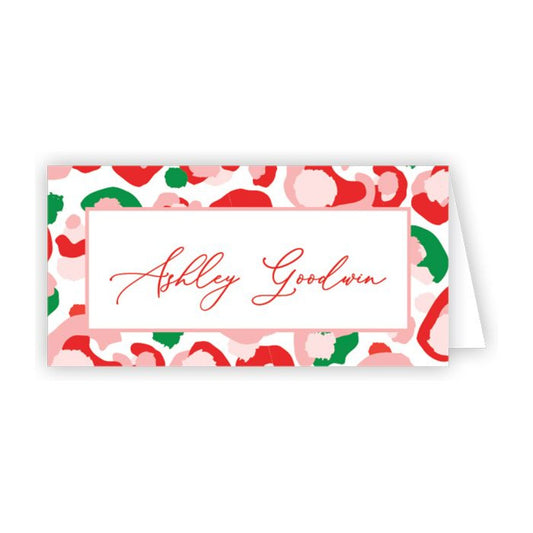 Place Cards - Peppermint Cheetah