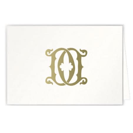 1-Letter Monogrammed Notecards