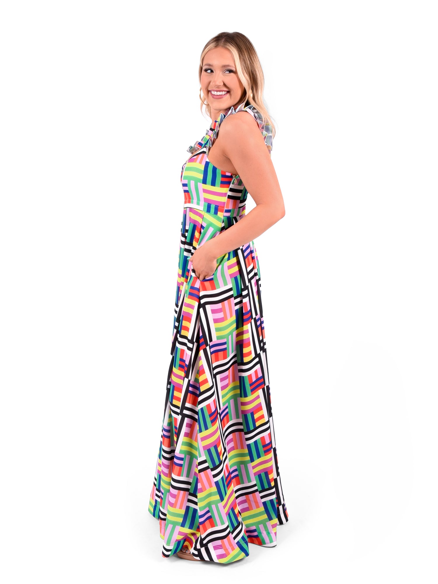 Empire Maxi Dress - Madras