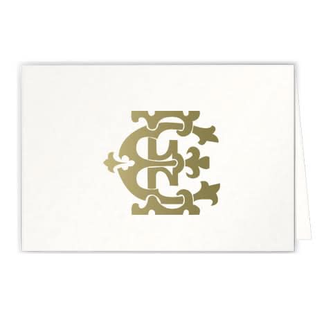 1-Letter Monogrammed Notecards