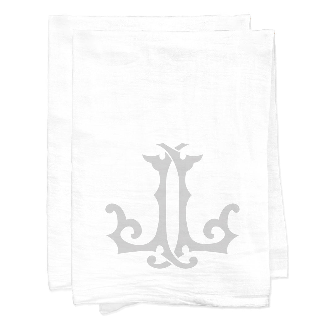 Stacked Monogram Towels - Set of 2 — Rainy Day Embroidery