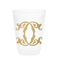 1-Letter Monogrammed Frosted Cups