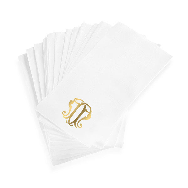 1-Letter Monogrammed Guest Towels