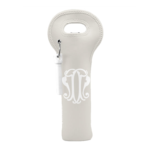 1-Letter Monogrammed Insulated Wine Bag