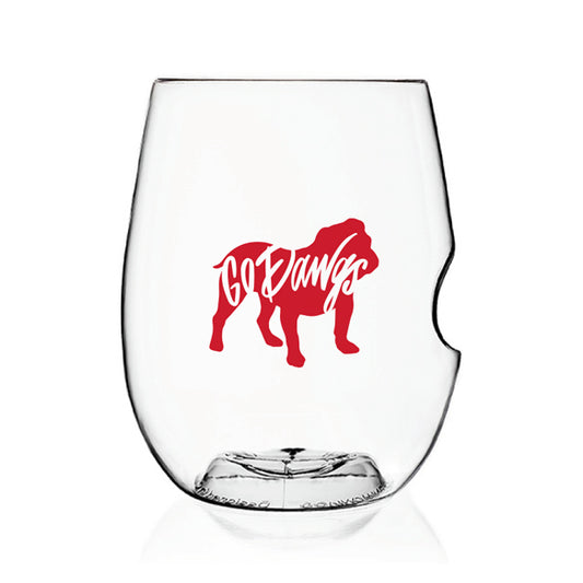 Go Dawgs govino® Unbreakable Wine Glass