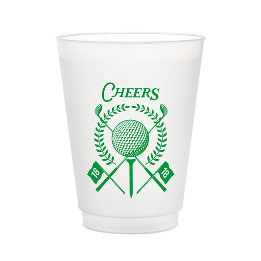 Golf Crest Frosted Cups