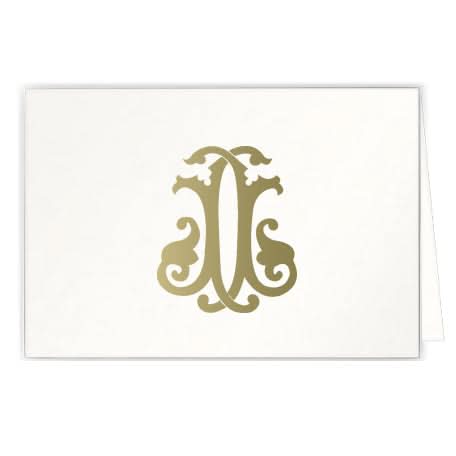 1-Letter Monogrammed Notecards