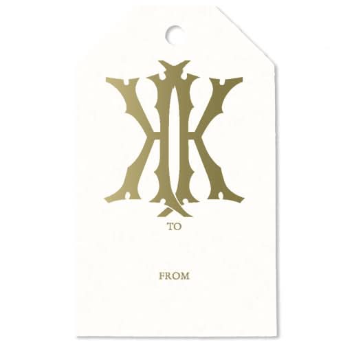 1-Letter Monogrammed Gift Tag