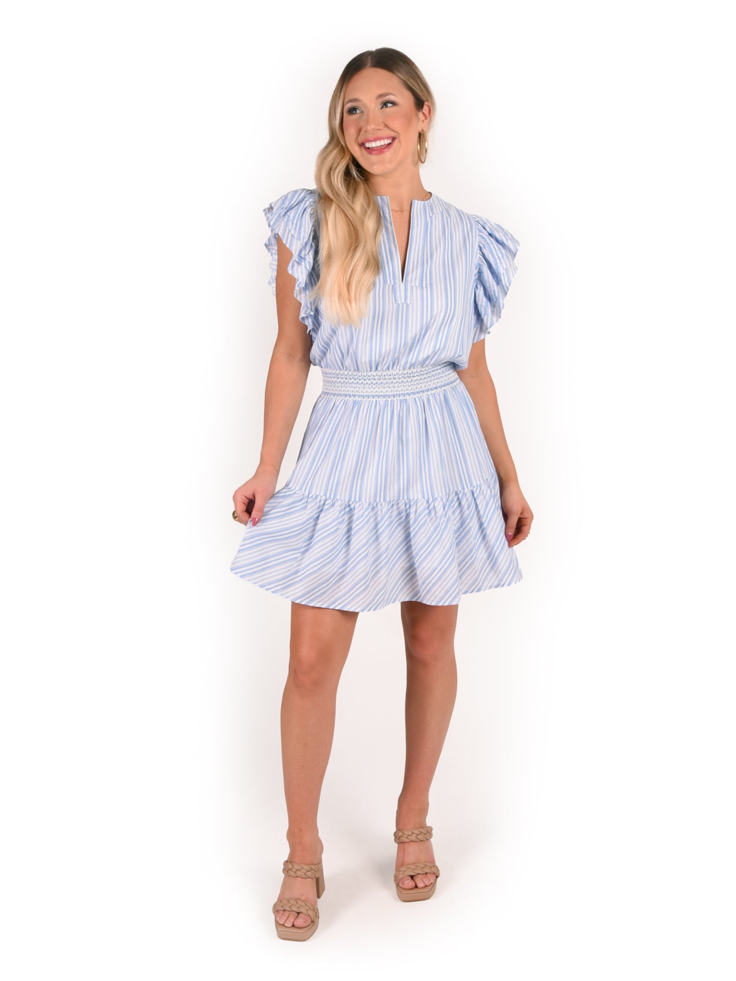 Maggie Dress - Santorini Stripe