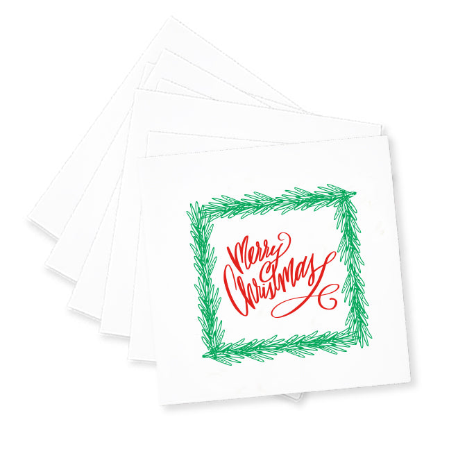 Merry Christmas - Holiday Cocktail Napkins