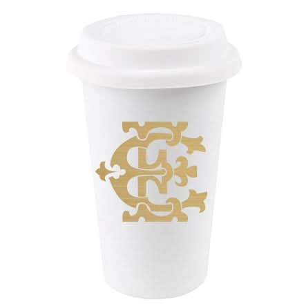 1-Letter Monogrammed Paper To-Go Cups
