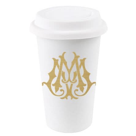 1-Letter Monogrammed Paper To-Go Cups