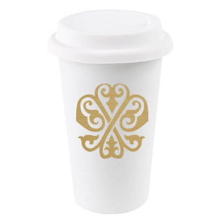 1-Letter Monogrammed Paper To-Go Cups