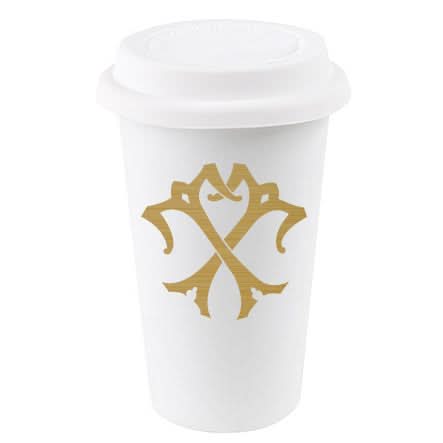 1-Letter Monogrammed Paper To-Go Cups