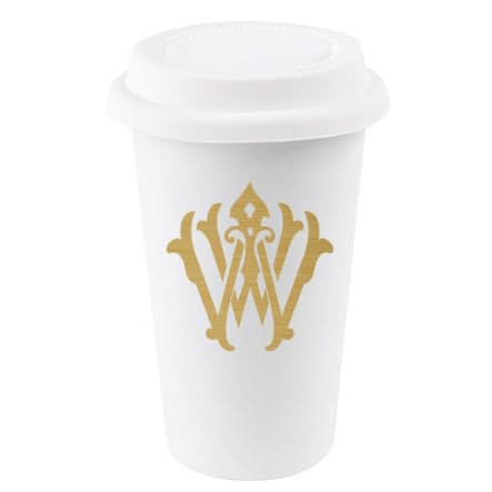 1-Letter Monogrammed Paper To-Go Cups