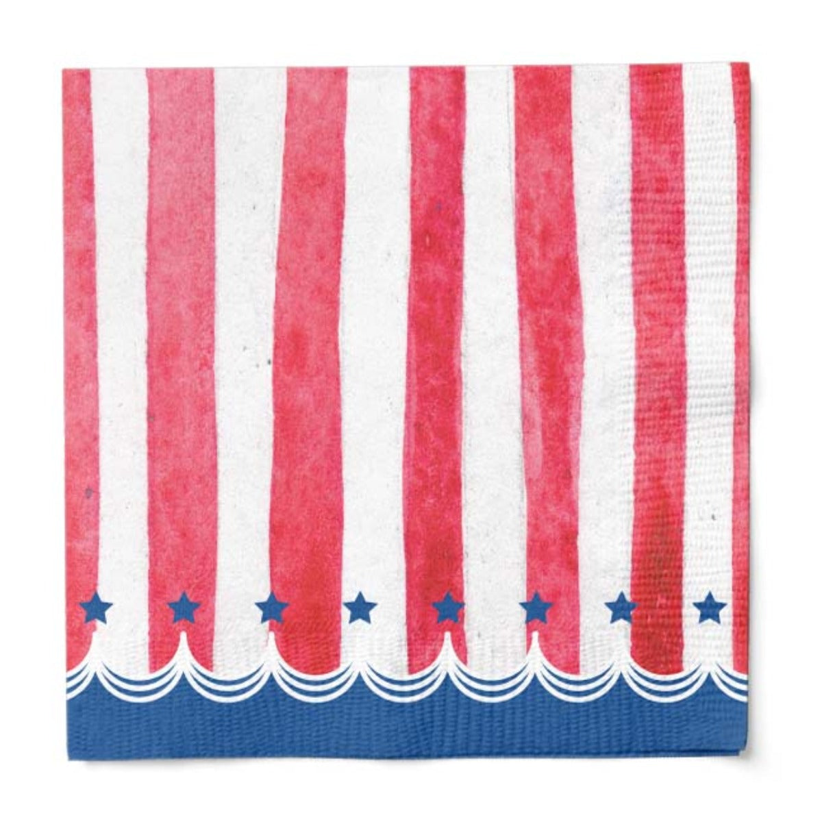 Red, Striped & Blue Lunch Napkin