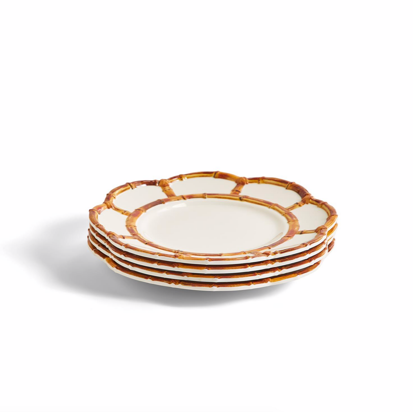 Shatterproof Dinner Plate with Bamboo Rim