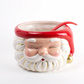 Red Santa Punch Bowl W/Ladle