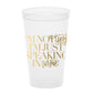 Tipsy Clear Stadium Cups