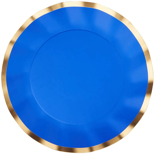 Wavy Salad Plate - Everyday Blue