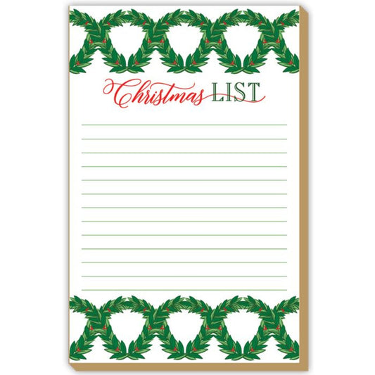 Luxe Large Notepad - Holiday Laurel Wreath