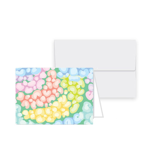Petite Folded Notecards - Flora Cheetah