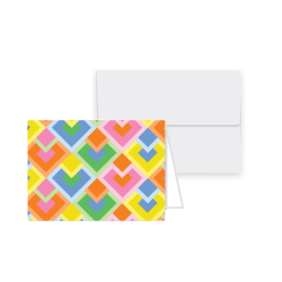 Petite Folded Notecards - Geo