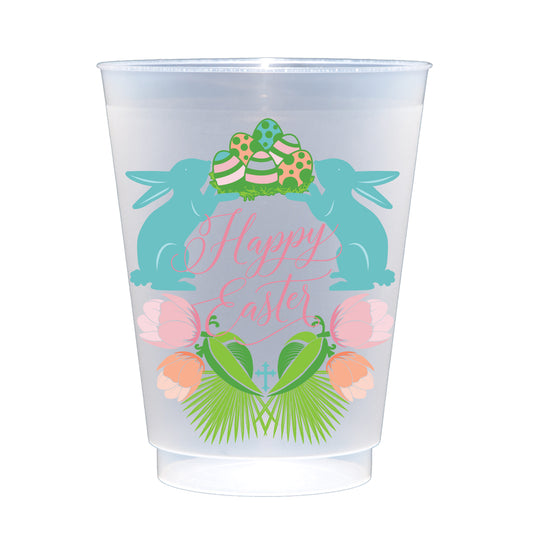 Happy Easter 16 oz Frosted Cups
