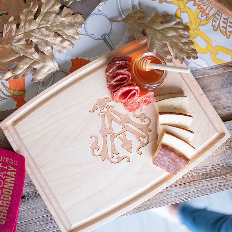 1-Letter Monogrammed Artisan Board (Rectangle)