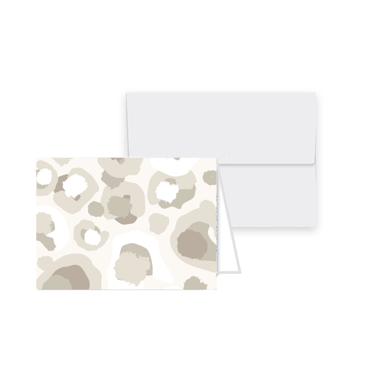 Petite Folded Notecards - Neutral Spot Cheetah