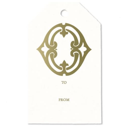 1-Letter Monogrammed Gift Tag