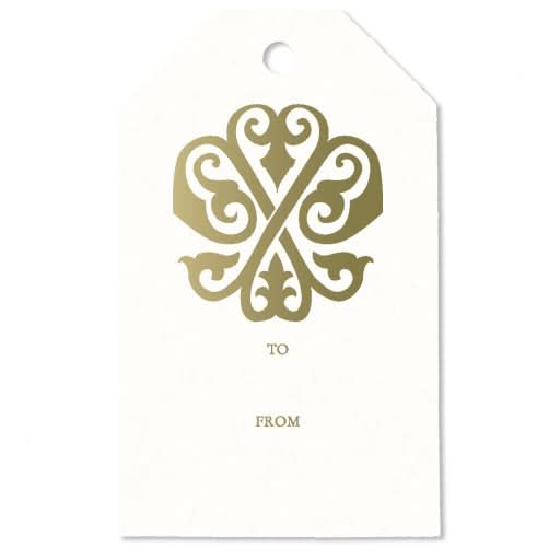 1-Letter Monogrammed Gift Tag