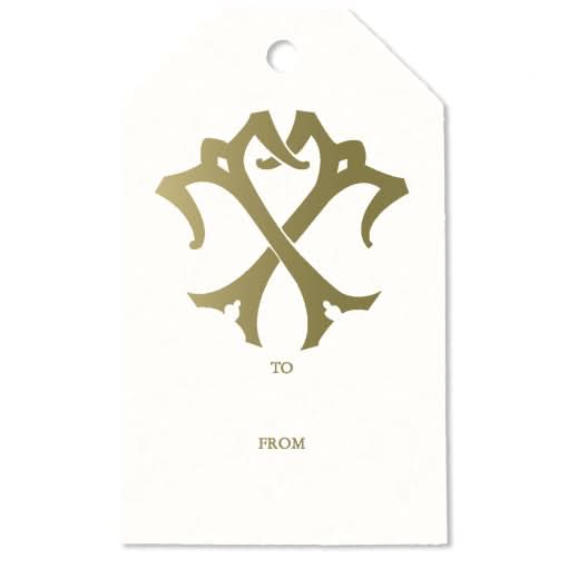 1-Letter Monogrammed Gift Tag