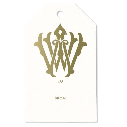 1-Letter Monogrammed Gift Tag