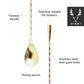 40cm Gold Weighted Barspoon by Viski